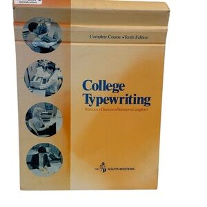 College Typewriting Textbook ~ Complete Course ~ Tenth Edition